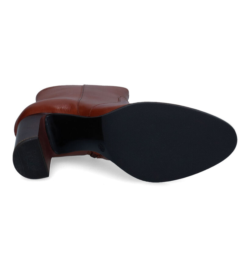 Tamaris Bottines à talons en Cognac en cuir (315444)