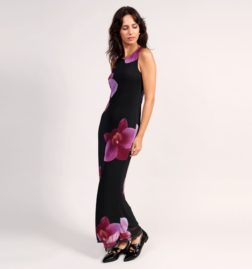 Vero Moda Flory Robe longues en Noir pour femmes (365934)