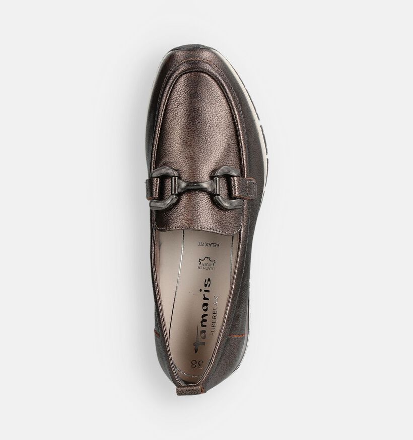 Tamaris Chaussures à enfiler en Bronze pour femmes (360638) - pour semelles orthopédiques