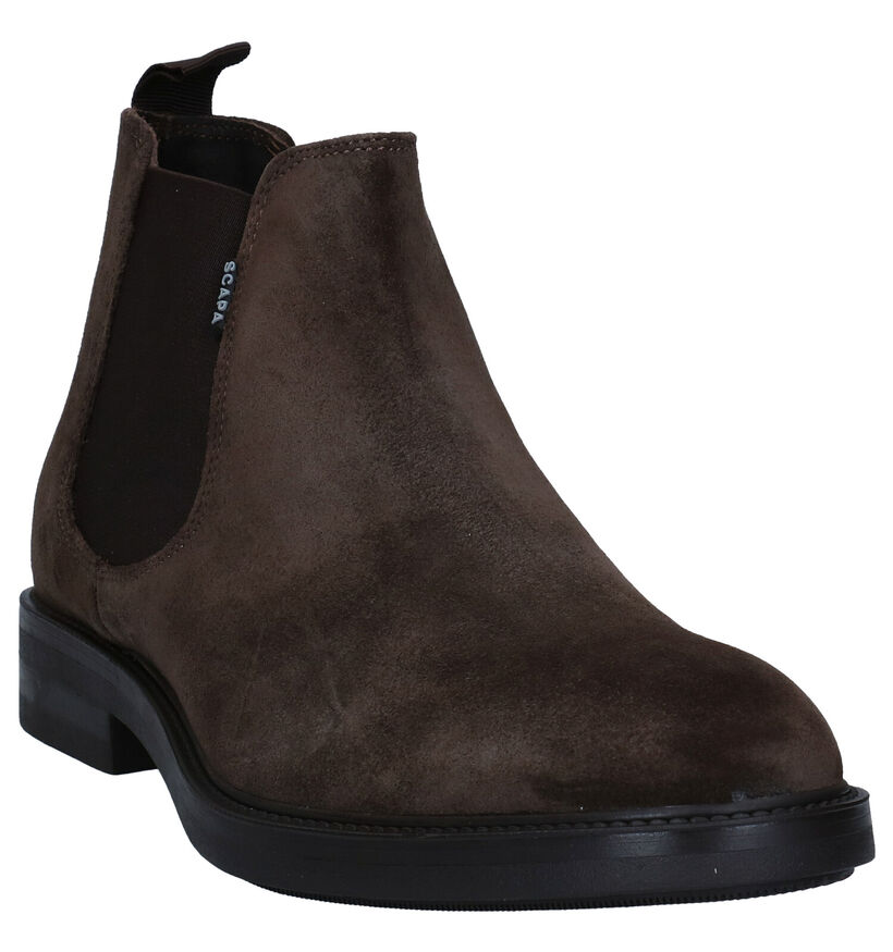 Scapa Kaki Chelsea Boots in nubuck (281338)