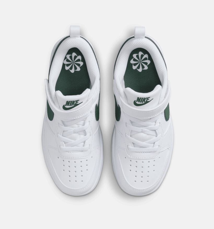 Nike Court Borough Low Groene Lage Sneakers voor jongens, meisjes (359837) - geschikt voor steunzolen