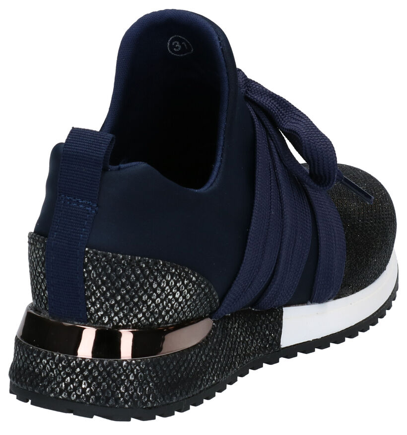 La Strada Baskets en Bleu en textile (278415)