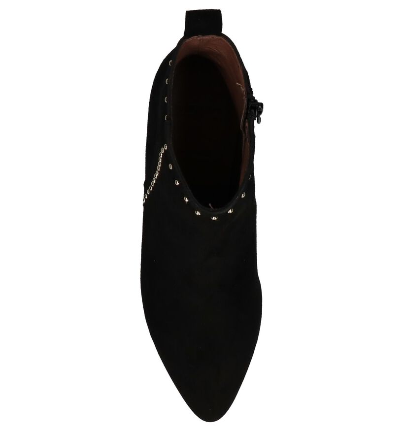 Wonders Bottillons en Noir en daim (232055)
