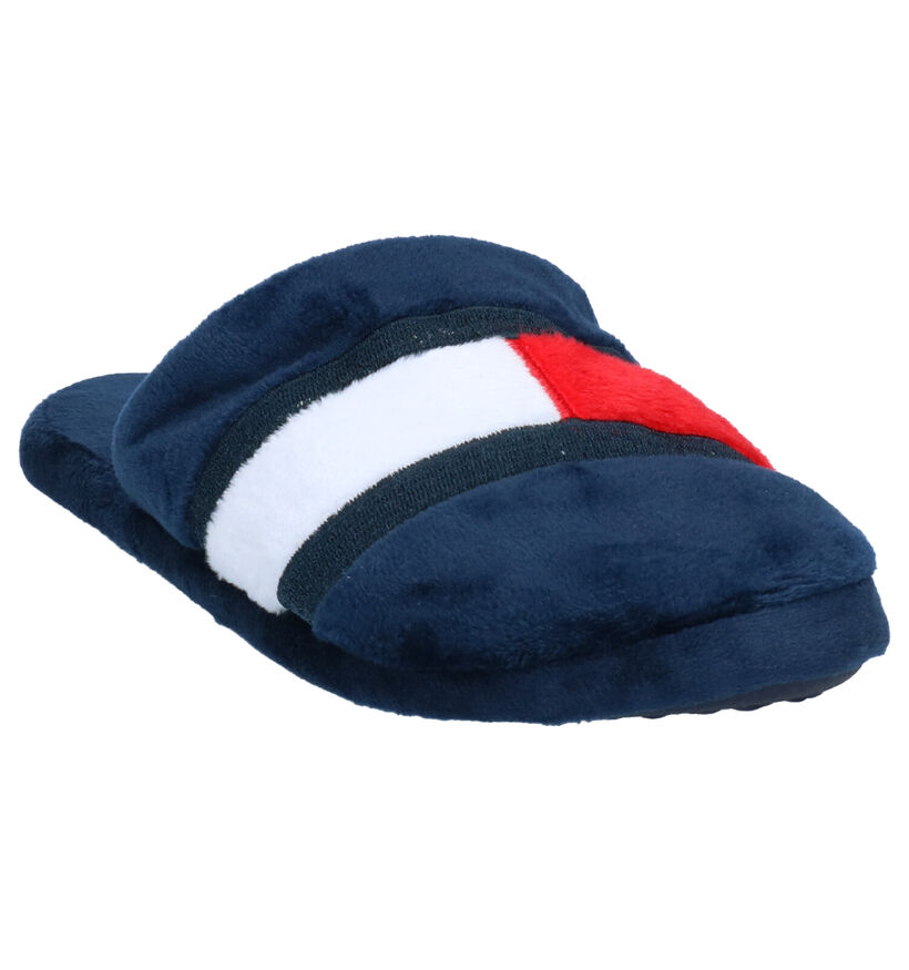 Tommy Hilfiger Pantoufles ouvertes en Bleu foncé en textile (279889)