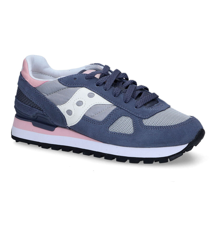 Saucony Shadow Original Baskets en Mauve pour femmes (312496) - pour semelles orthopédiques