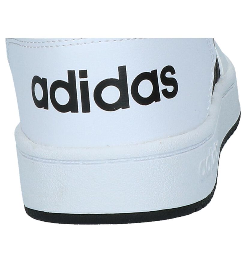 adidas Hoops 2.0 Mid Witte Sneakers in daim (290816)