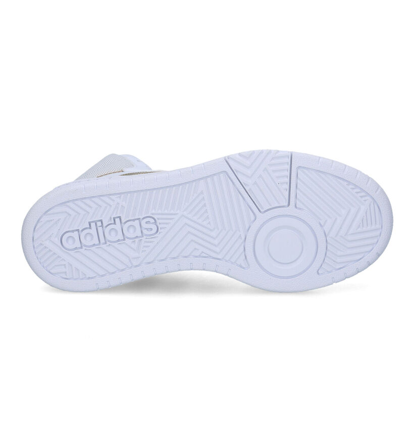 adidas Hoops 3.0 Mid Baskets en Blanc pour femmes (324495) - pour semelles orthopédiques