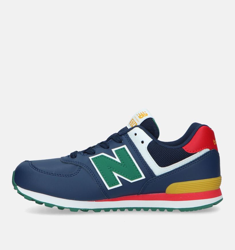 New Balance GC574 Baskets en Bleu pour garçons, filles (327758) - pour semelles orthopédiques