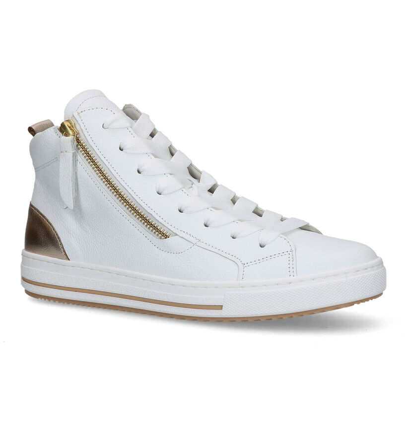 Gabor Optifit Witte Sneakers in leer (319476)