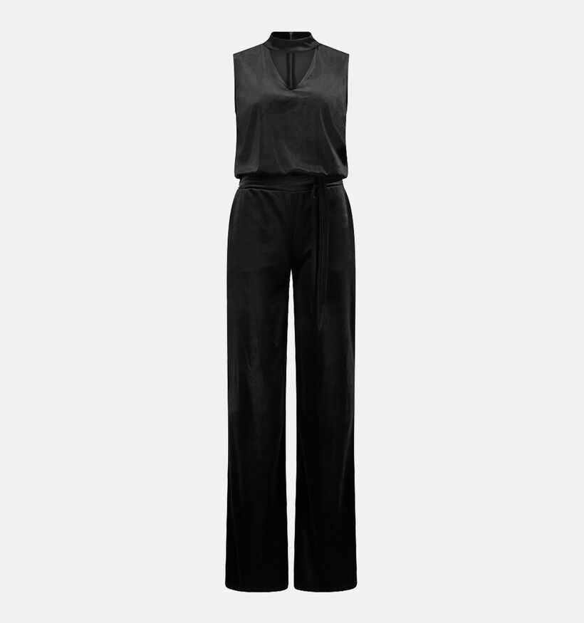 Expresso Choker neck jersey Zwarte Jumpsuit voor dames (351072)