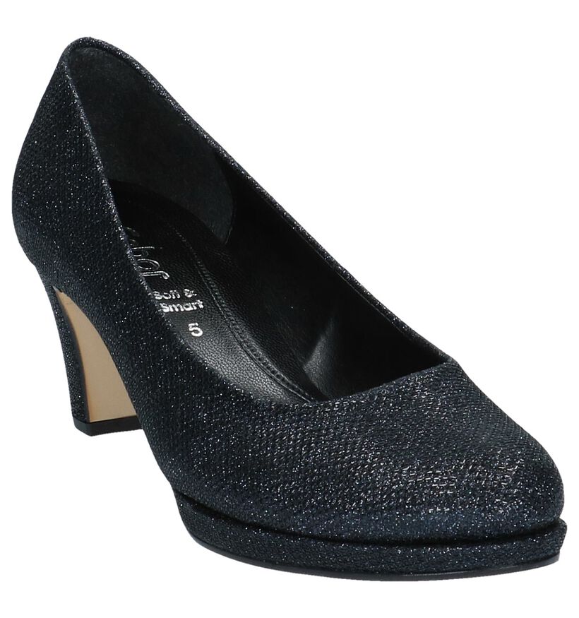 Gabor Soft & Smart Escarpins classique en Bleu foncé en cuir (231265)