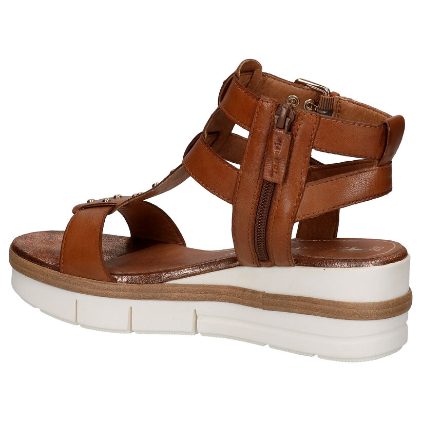 Tamaris TOUCH it Sandales en Cognac en cuir (270203)