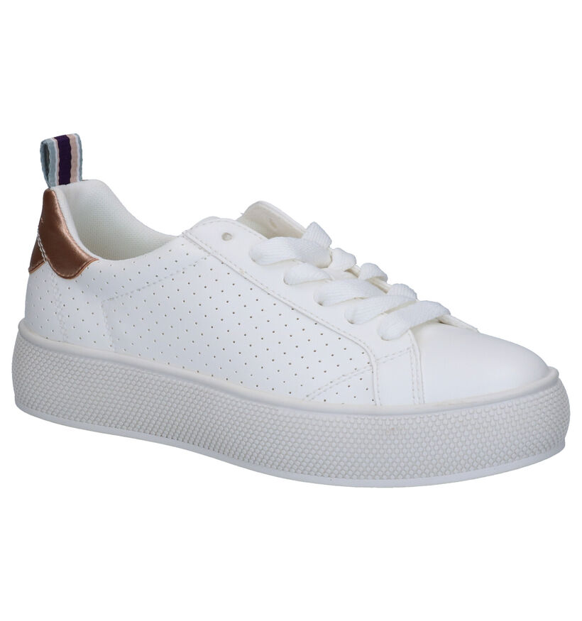 Esprit Chaussures à lacets en Blanc en simili cuir (275607)