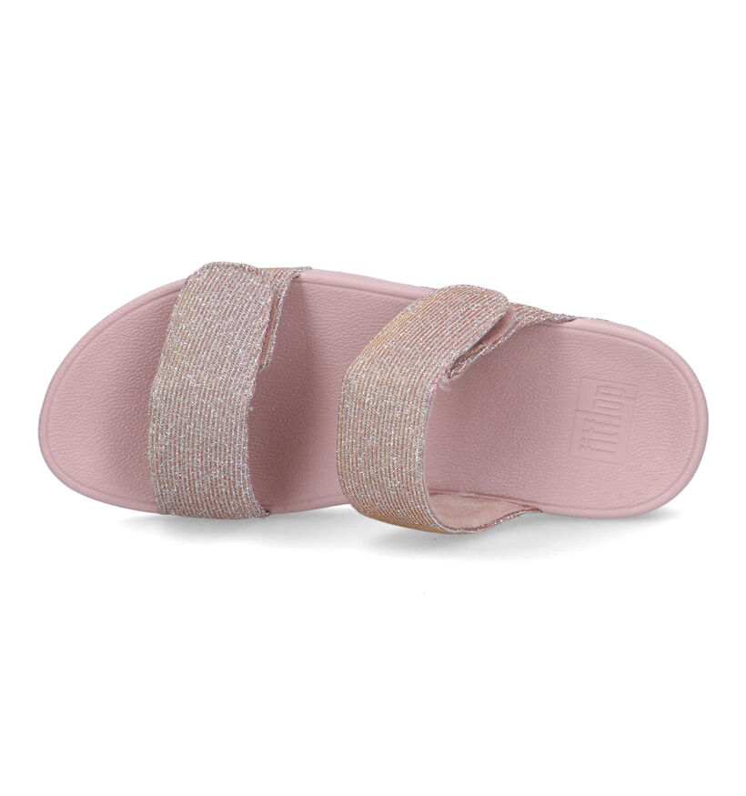 FitFlop Lulu Adjustable Shimmerlux Rose Gold Slippers voor dames (320474)