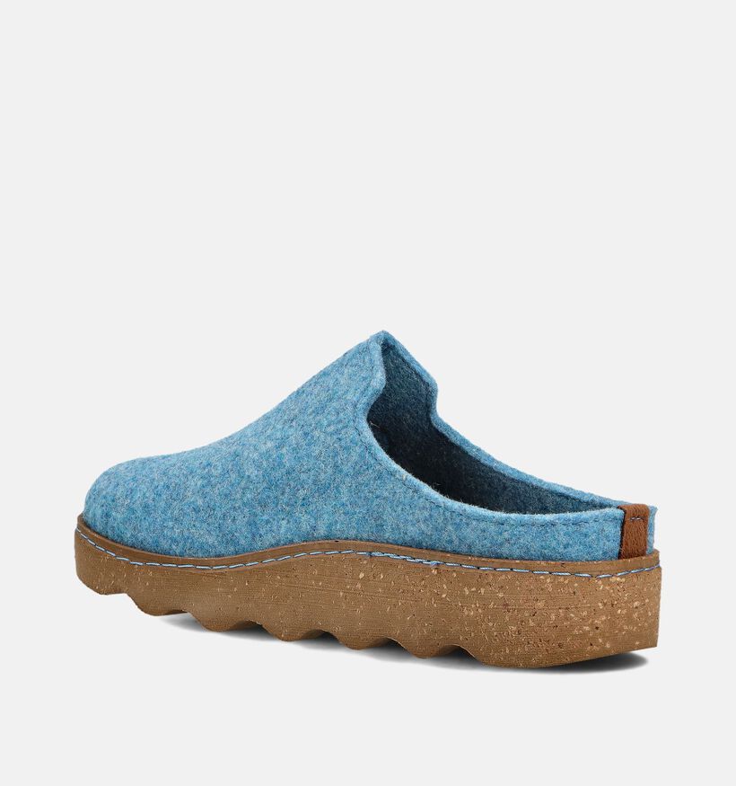 Rohde Foggia Blauwe Vilten Pantoffels voor dames (364829) - geschikt voor steunzolen