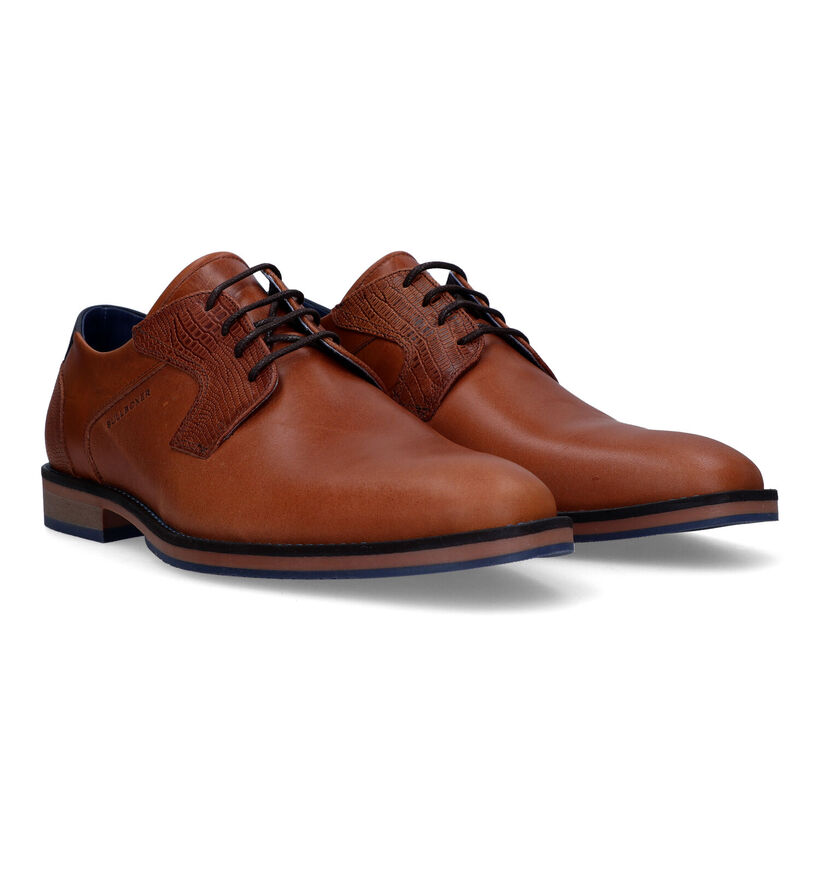 Bullboxer Chaussures classiques en Cognac pour hommes (331808) - pour semelles orthopédiques