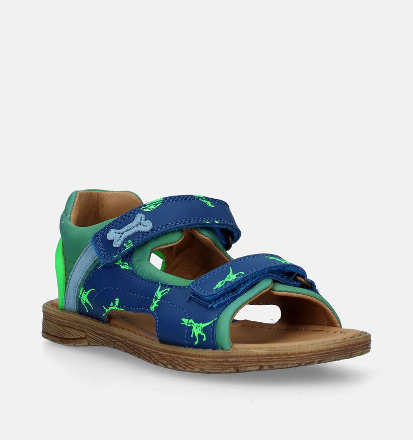 STONES and BONES Diner Blauwe Sandalen met dino's voor jongens (336584)
