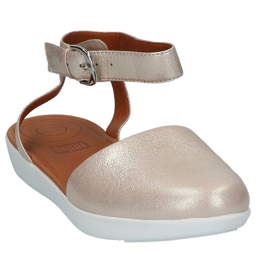 FitFlop Sandales à talons en Or rose en cuir (212810)