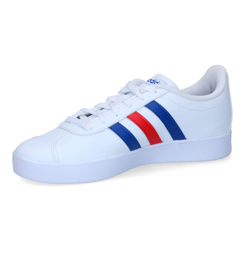 adidas VL Court 2.0 Witte Sneakers in kunststof (301167)