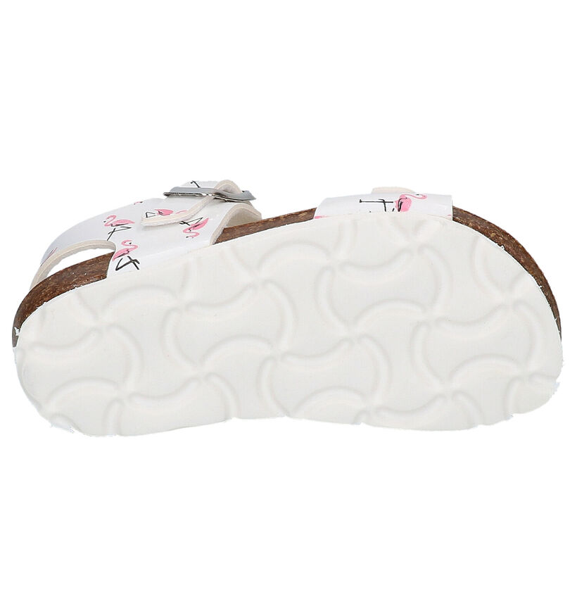Milo & Mila Sandales en Blanc en simili cuir (273169)