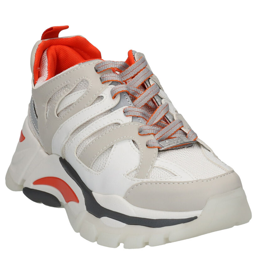 Steve Madden Bronte Ecru Sneakers in kunstleer (256078)