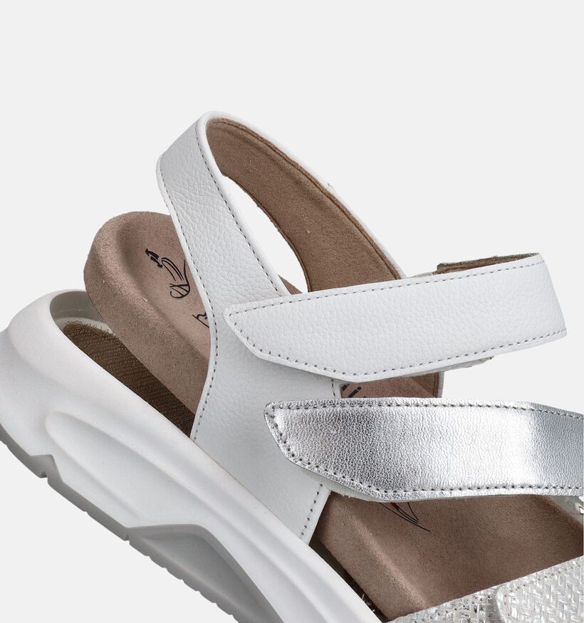 Gabor Rollingsoft Sandales en Argent pour femmes (368394) - pour semelles orthop&eacute;diques