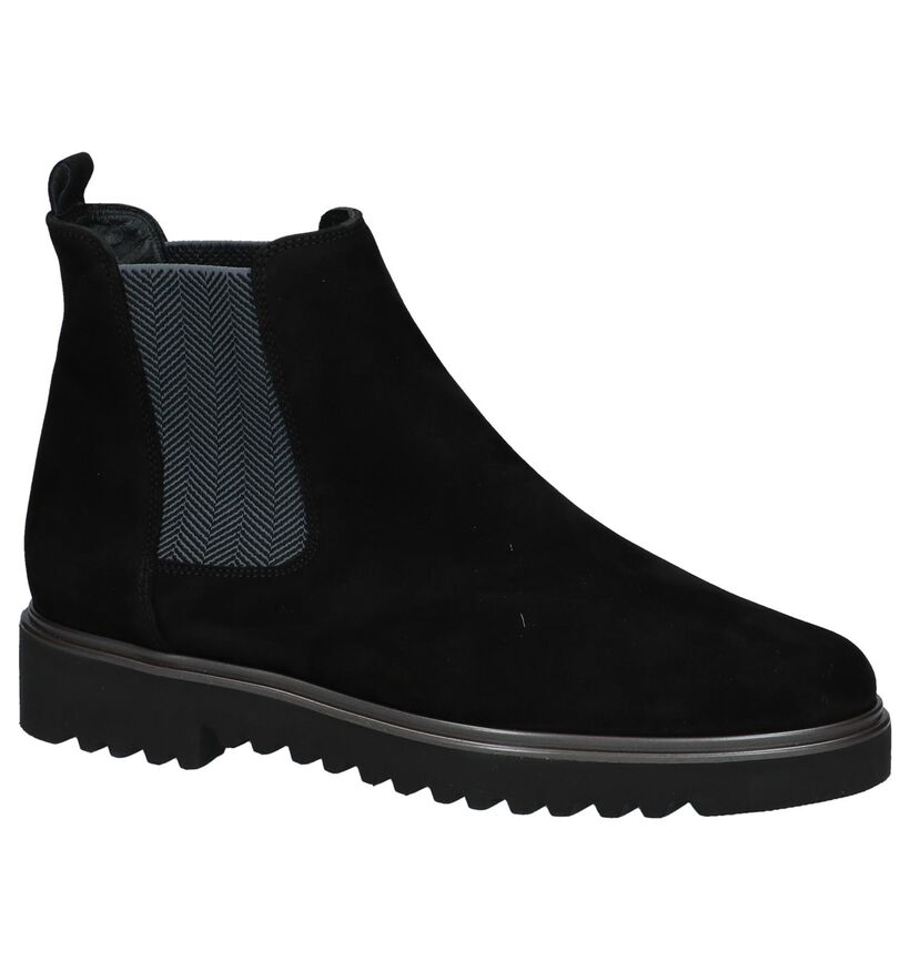 Zwarte Paul Green Chelsea Boots in nubuck (233411)