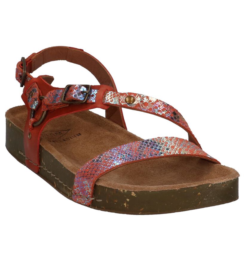 Zilveren Sportieve Sandalen P-L-D-M by Palladium Woby in leer (214057)