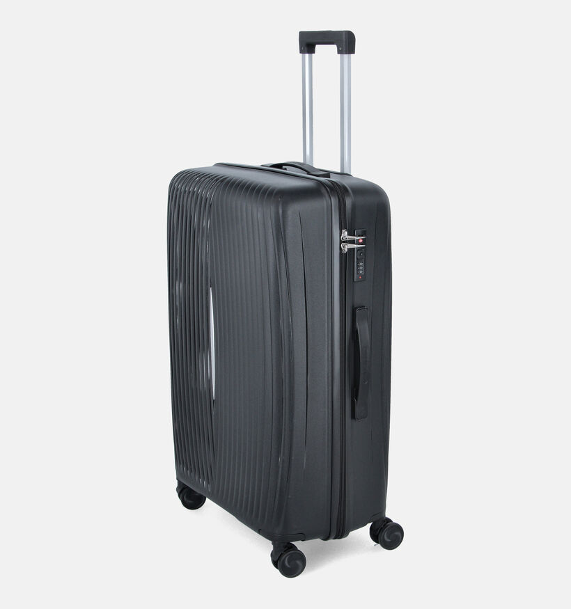 Love To Travel Zwarte Large Reiskoffer voor dames, heren (365823)