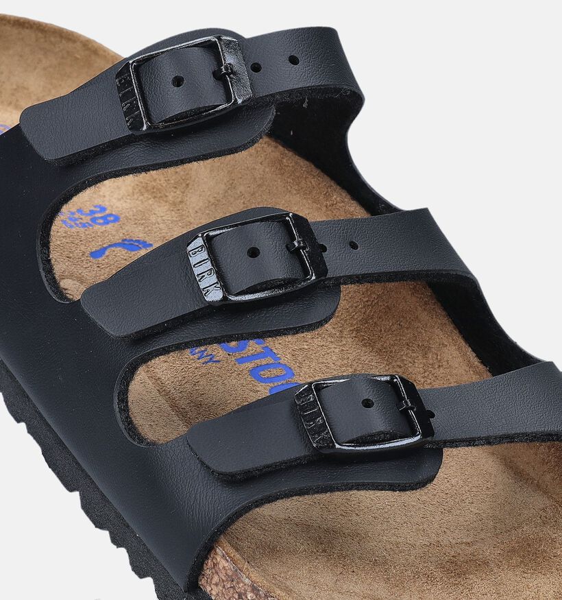 Birkenstock Florida Soft Nu-pieds en Noir pour femmes (350914)