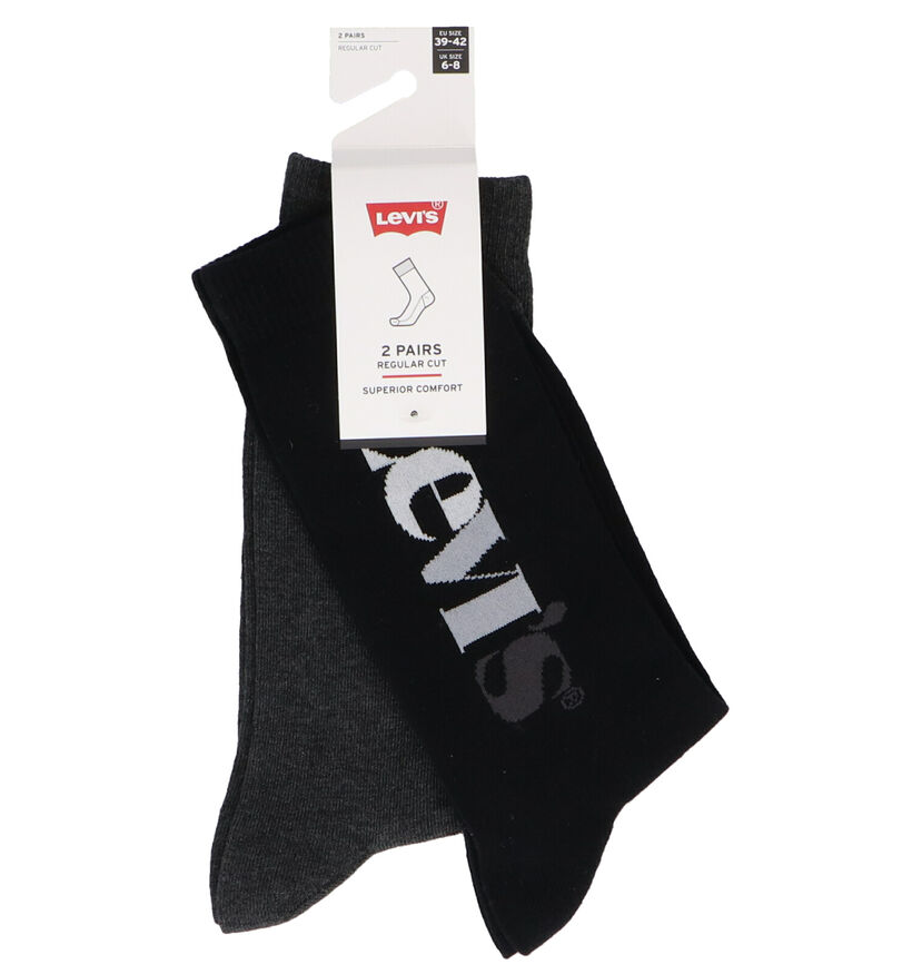 Levi's Chaussettes en Gris/Noir - 2 Paires (290709)