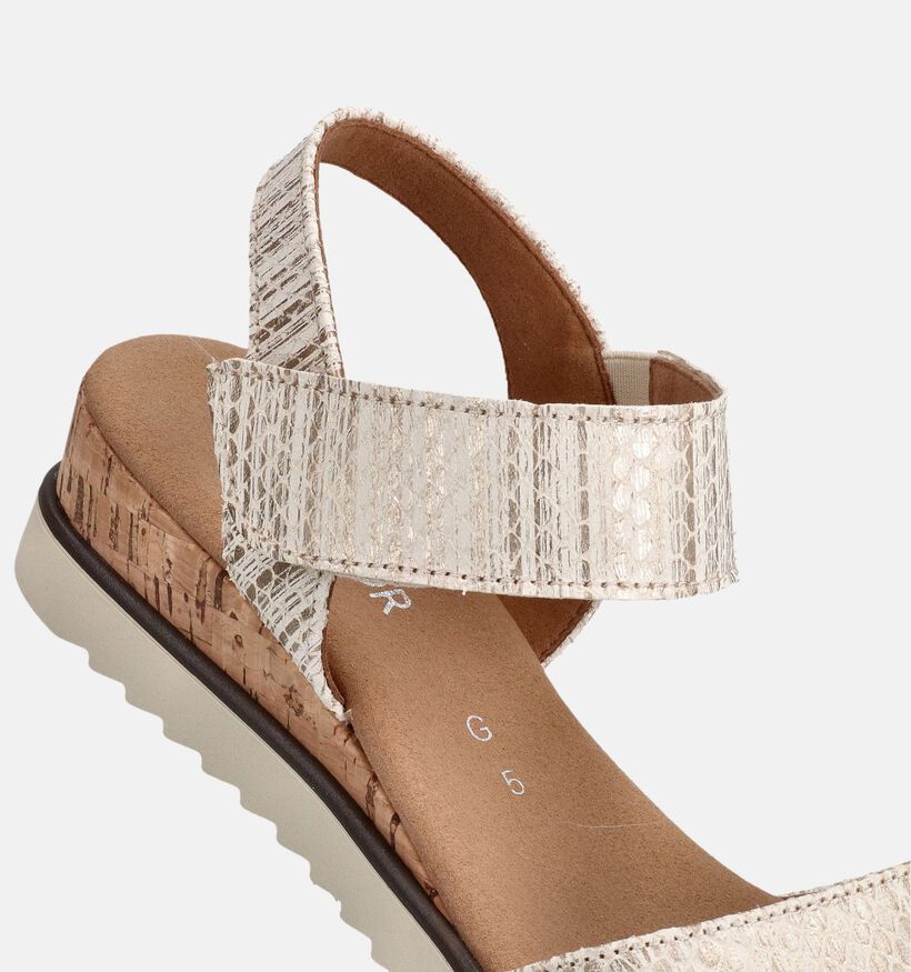 Gabor Gouden Sandalen met Sleehak voor dames (371168)