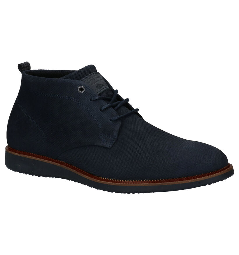 Bullboxer Blauwe Hoge Schoenen in nubuck (276958)