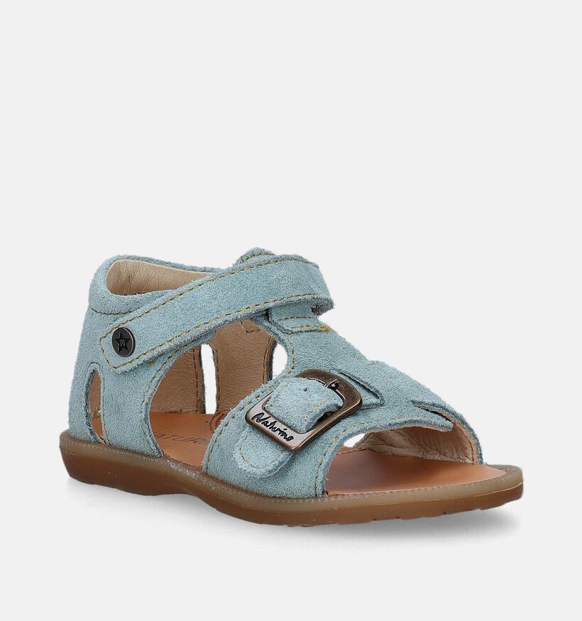 Naturino Quarzo Suede Sandales pour bébé en Bleu pour garçons, filles (339263)