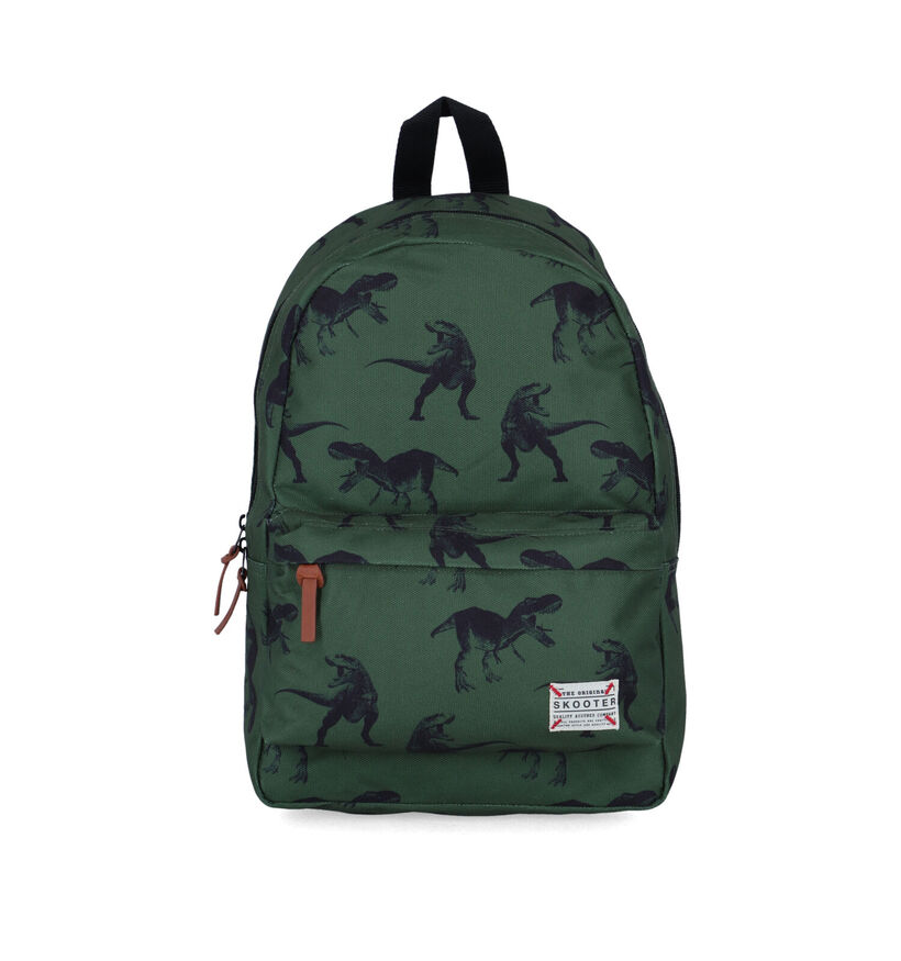Skooter Kaki Rugzak met dino's voor jongens (342524)