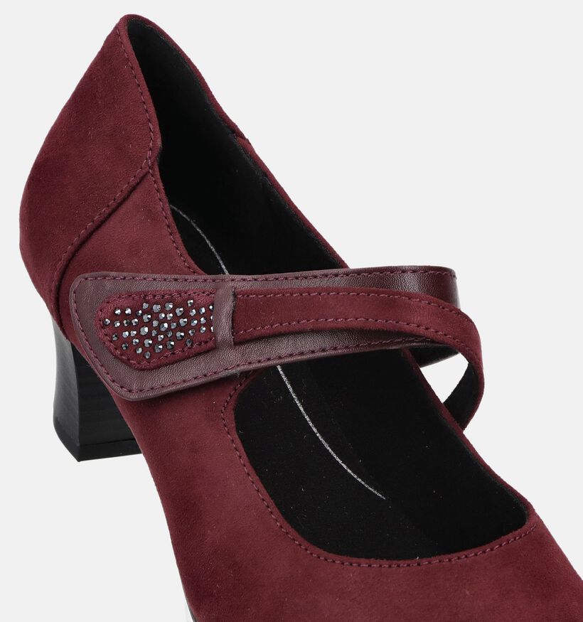 Jana Bordeaux Pump met Bandje voor dames (377084)