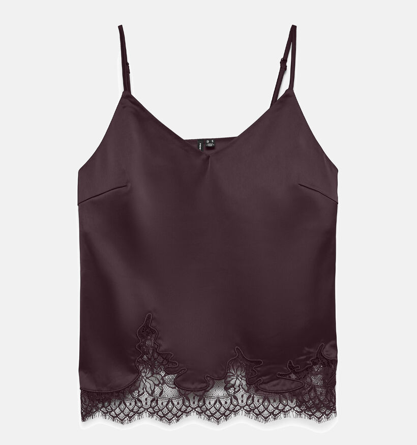 Vero Moda Ginny Lace Bordeaux Topje voor dames (374978)