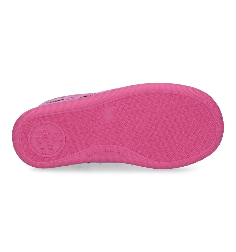 Milo & Mila Sicile Pantoufles en Rose pour filles (313372) - pour semelles orthopédiques