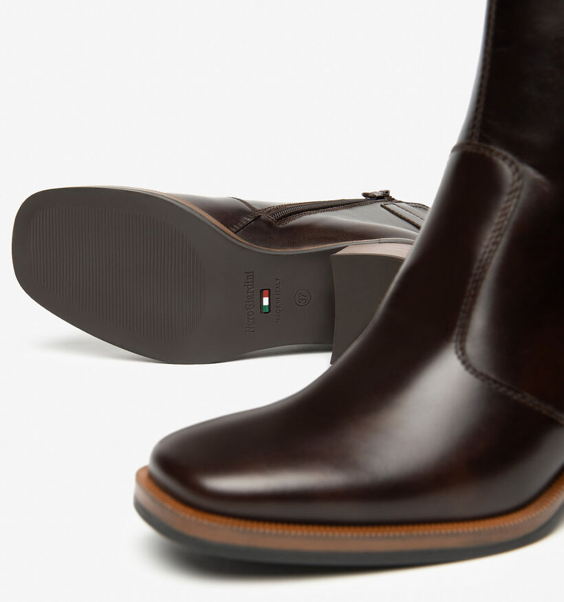 NeroGiardini Bottines à talons en Brun foncé pour femmes (363907)