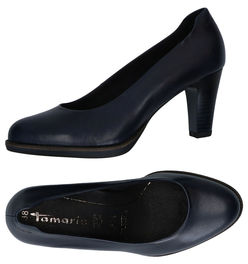 Tamaris TOUCH it Blauwe Pumps in nubuck (280727)