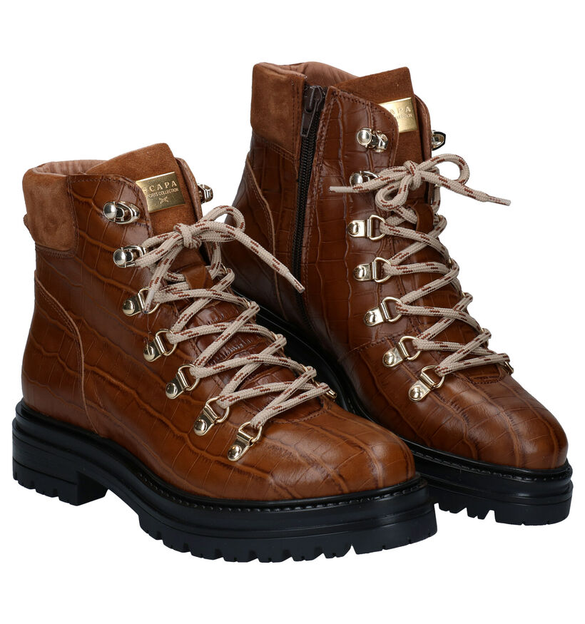 Scapa Bottines en Cognac en cuir (281250)