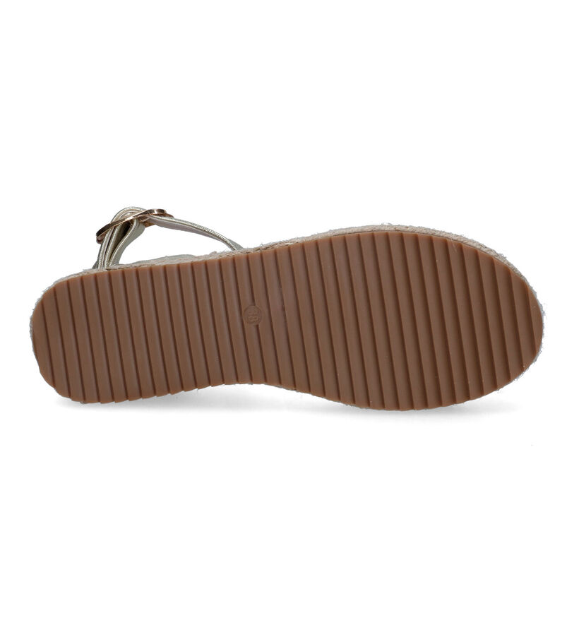 Poelman Espadrilles en Or en simili cuir (310330)