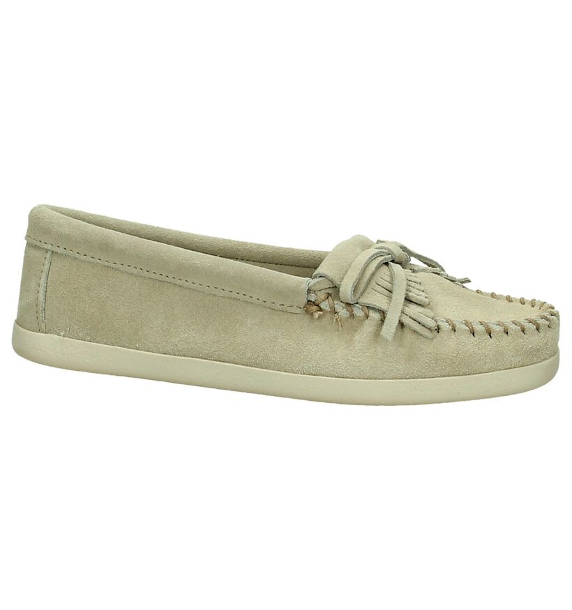 Minnetonka Newport Beige Mocassins, , pdp