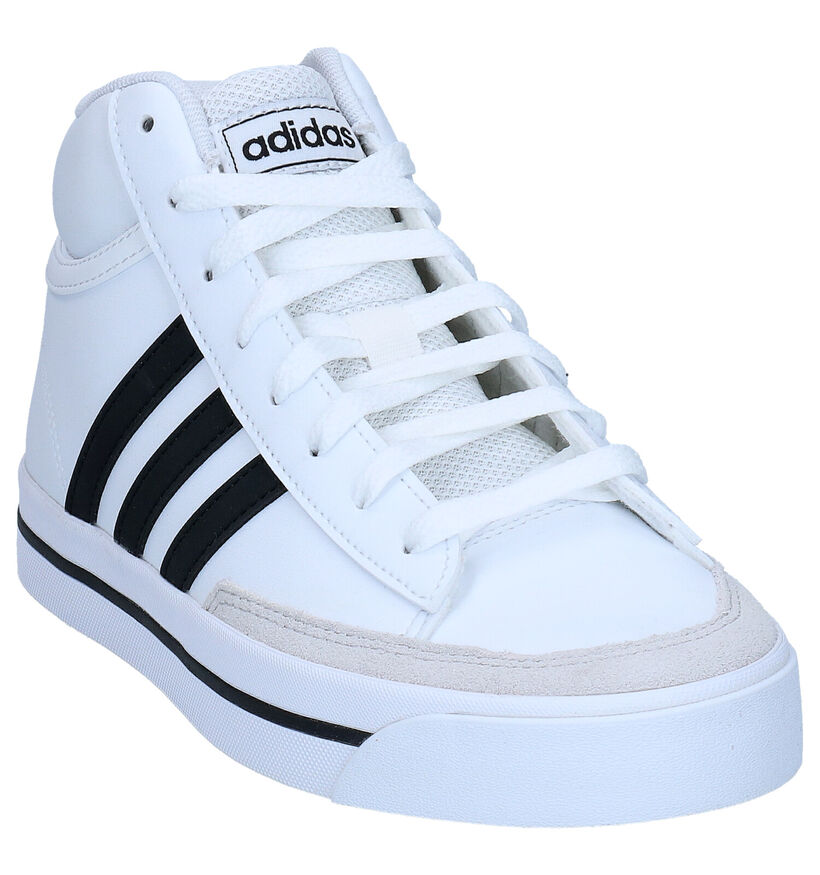 adidas Retrovulc Mid Baskets en Blanc en cuir (293421)