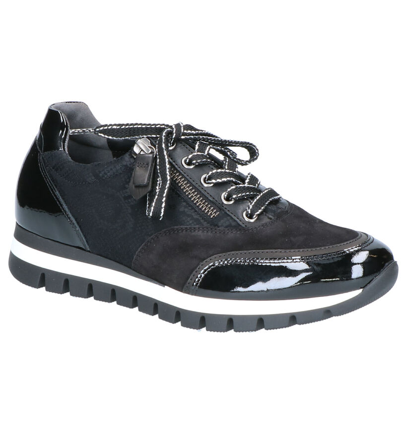 Gabor OptiFit Chaussures à lacets en Noir en cuir (260357)
