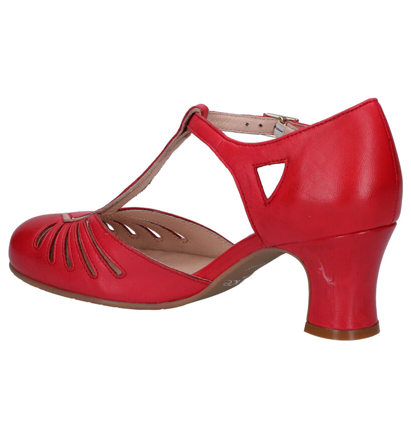 Relance Gele Pumps in leer (293205)