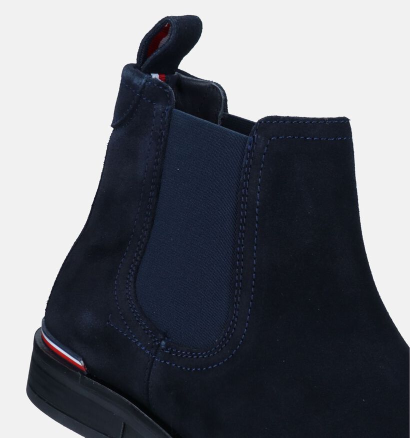 Tommy Hilfiger Core Blauwe Chelsea boots voor heren (329359) - geschikt voor steunzolen