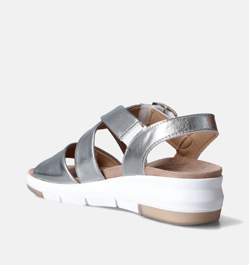 Solemade Maira Zilveren Sandalen voor steunzolen voor dames (355741) - geschikt voor steunzolen