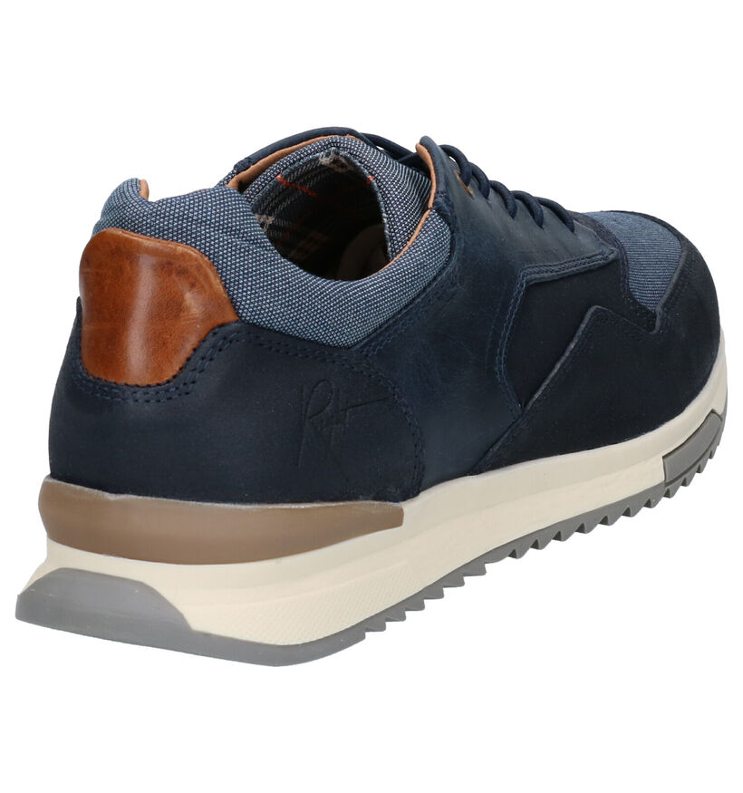 Bullboxer Blauwe Veterschoenen in lak (272192)