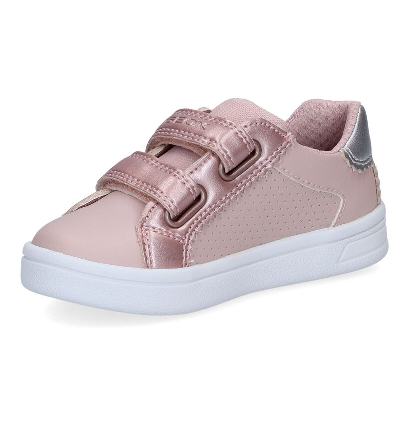 Geox Djrock Chaussures à velcro en Rose pour filles (302631)